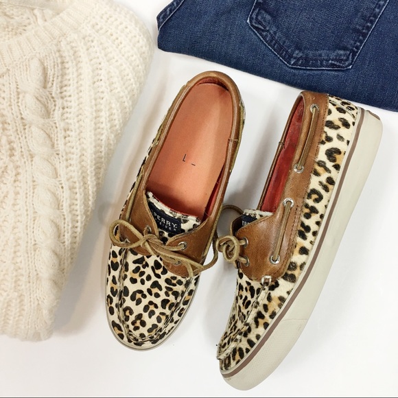 Sperry Shoes - Sperry Top Sider Leopard Print Boat Shoes